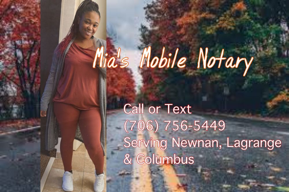 MIA’S MOBILE NOTARY LaGrange, Notaries Phone Number Yelp