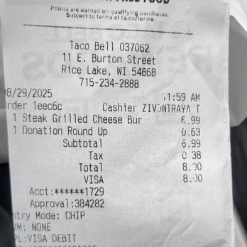 Taco Bell - Fast Food Near Me - Rice Lake, Wisconsin