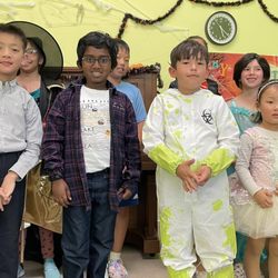 Fremont Mission Music Institute - Halloween MINI Concert: Students dressed in their costumes.