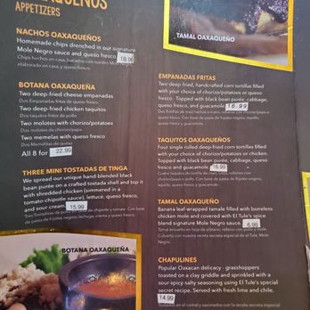El Tule Mexican Restaurant - Menu - Mexican Near Me - San Jose, California