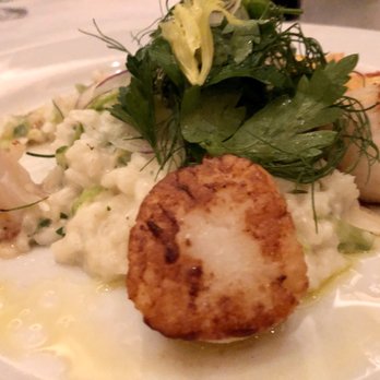 Ocean Prime - Sea Scallops with risotto - Seafood Near Me - New York, New York Ocean Prime - Sea Scallops with risotto - Seafood Near Me - New York, New York
