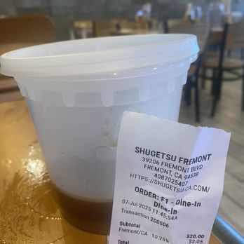 Shugetsu - Leftover "dipping sauce" - Ramen Near Me - Fremont, California Shugetsu - Leftover "dipping sauce" - Ramen Near Me - Fremont, California