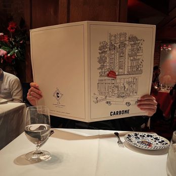 Carbone - Look at that menu! - Italian Near Me - New York, New York