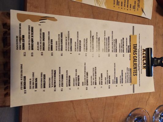 Menu photo 2 Azucar Tapas Bar Maynard, MA