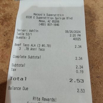 Macayo's Mexican Food - $2.53!!!! Crazy great deal!!! - Mexican Near Me - Mesa, Arizona Macayo's Mexican Food - $2.53!!!! Crazy great deal!!! - Mexican Near Me - Mesa, Arizona