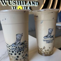 Triple shot earl grey tea latte and roasted oolong tea latte with qqube! Triple shot earl grey tea latte and roasted oolong tea latte with qqube!