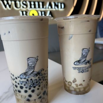 Wushiland Boba - Triple shot earl grey tea latte and roasted oolong tea latte with qqube! - Bubble Tea Near Me - Sacramento, California Wushiland Boba - Triple shot earl grey tea latte and roasted oolong tea latte with qqube! - Bubble Tea Near Me - Sacramento, California