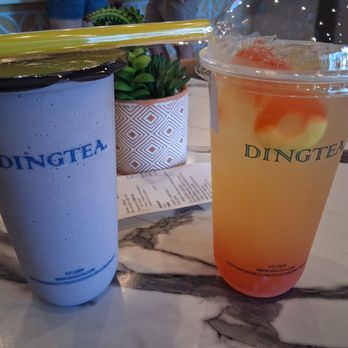 Ding Tea Orlando - Ube slushie & peach rings lemonade - Bubble Tea Near Me - Orlando, Florida Ding Tea Orlando - Ube slushie & peach rings lemonade - Bubble Tea Near Me - Orlando, Florida