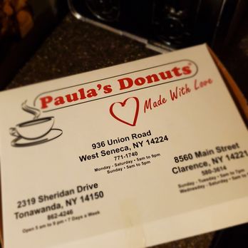 Paula's Donuts - Donuts Near Me - Tonawanda, New York Paula's Donuts - Donuts Near Me - Tonawanda, New York