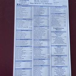The Orient Family Restaurant - Menu