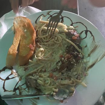 Rick's Reef - Steak Balsamic Alfredo Pasta - Seafood Near Me - St. Pete Beach, Florida Rick's Reef - Steak Balsamic Alfredo Pasta - Seafood Near Me - St. Pete Beach, Florida