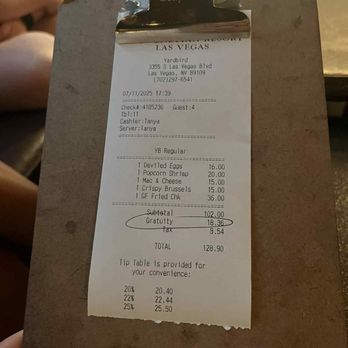 Yardbird - prices - Southern Near Me - Las Vegas, Nevada