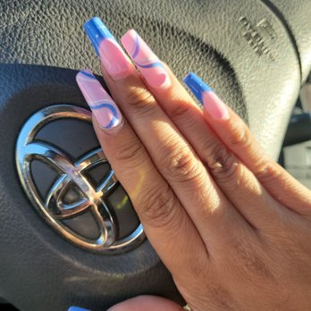 Glam Chateau - sorry they're overgrown because i got them almost a month ago but they're still holding on super strong! get gel x!!! - Nail Salons Near Me - Westminster, California