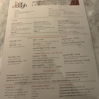 Bar Dough - Menu Oct 2019 - Italian Near Me - Denver, Colorado Bar Dough - Menu Oct 2019 - Italian Near Me - Denver, Colorado