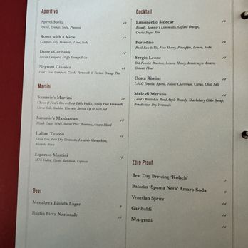 Sammie’s - Menu - Italian Near Me - Austin, Texas