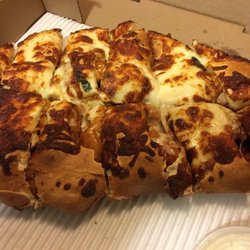Boulevard Pizza - This is their buffalo chicken calzone. It smells and looks so amazing.