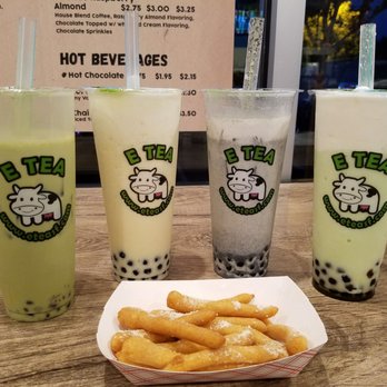 Tea Spot - Funnel cake fries. Matcha, Peach, Black Sesame and Honeydew. - Sandwiches Near Me - Brentwood, California Tea Spot - Funnel cake fries. Matcha, Peach, Black Sesame and Honeydew. - Sandwiches Near Me - Brentwood, California