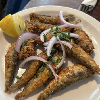 Le Petit Pêcheur - Fried Algerian sardines - Seafood Near Me - Astoria, New York