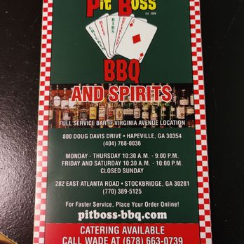 Pit Boss BBQ - Barbeque Near Me - Hapeville, Georgia