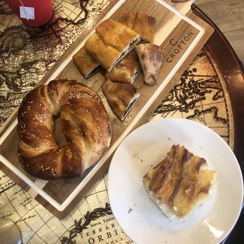 Espresso Air - Turkish Bagel (Acma) / Spinach Flat Bread (Pide) / su boregi (THE BEST) - Coffee & Tea Near Me - Westerville, Ohio