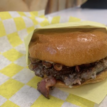 Eat Crispy Burger Encinitas - Single Original "OG" Crispy Burger with pastrami - Burgers Near Me - Encinitas, California