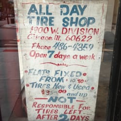 All Day Tire Shop 37 Photos 438 Reviews Tires 1900 W Division St Chicago Il Phone Number