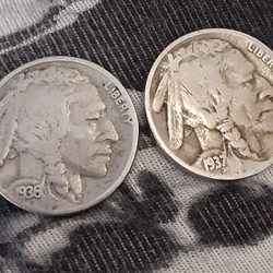 Aiken Coin Shop - 1936 to 1937 buffalo nickels how much would you give me I have 5 1937 and 1 1936 buffalo nickel