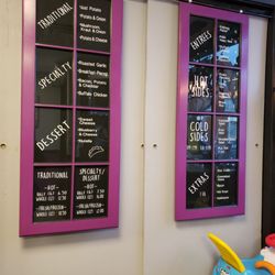 Wheelie Good Pierogi - Menu on wall