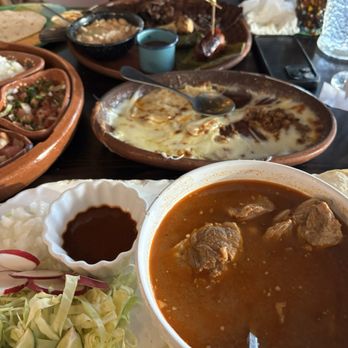 D' La Santa - Pozole, Queso fundido, and my wagyu carne asada. - Mexican Near Me - Seattle, Washington D' La Santa - Pozole, Queso fundido, and my wagyu carne asada. - Mexican Near Me - Seattle, Washington