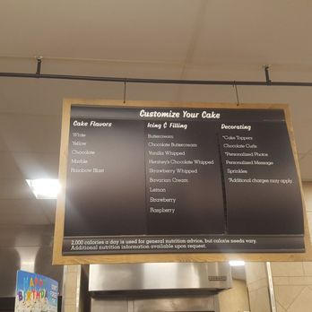 Walmart Bakery - menus and prices on the wall - Bakeries Near Me - Orland Hills, Illinois Walmart Bakery - menus and prices on the wall - Bakeries Near Me - Orland Hills, Illinois