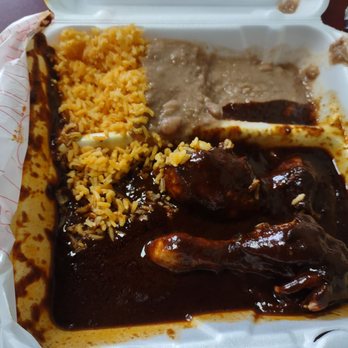 Tortas Y Tacos Michoacan - Two tiny  legs hardly any rice and the beans and rice and everything was all mixed together and they charge extra for credit card - Mexican Near Me - Irving, Texas