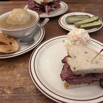 Canter's Deli - Matzo Ball Soup Pastrami on rye - Bakeries Near Me - Los Angeles, California