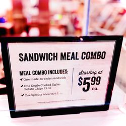 Sprouts Farmers Market - Made to order Sandwich meal combos...