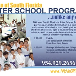 Aikido of South Florida - Exceptional After School Program that includes Aikido, Yoga, Kids Core Exercises and Meditation practices! We focus on their future.