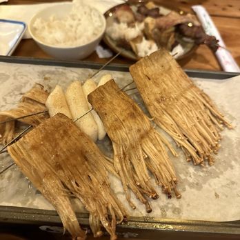 Dynasty BBQ - Enoki and rice cake - Chinese Near Me - Newark, California