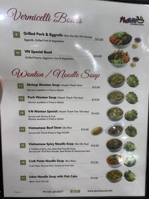 Menu photo 3 Pho VN Clovis, CA