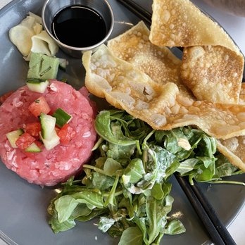 Northside Bistro & Cocktails - tuna with wonton chips - New American Near Me - Raleigh, North Carolina Northside Bistro & Cocktails - tuna with wonton chips - New American Near Me - Raleigh, North Carolina