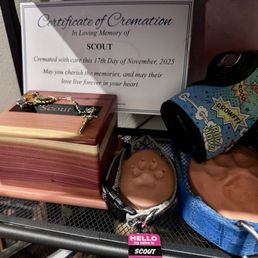 Cremation of our beloved Scout