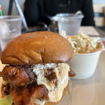Hook & Anchor - Fried Red Snapper Sandwich with heaping side of coleslaw...DELICIOUS!! - Seafood Near Me - Costa Mesa, California Hook & Anchor - Fried Red Snapper Sandwich with heaping side of coleslaw...DELICIOUS!! - Seafood Near Me - Costa Mesa, California