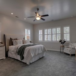 S&G Carpet and More - NWA - Grey Textured Carpet in a Bedroom