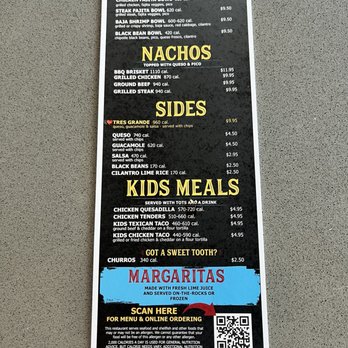 Rusty Taco - Menu for bowls nachos sides kids meals and margaritas - Tacos Near Me - Scottsdale, Arizona