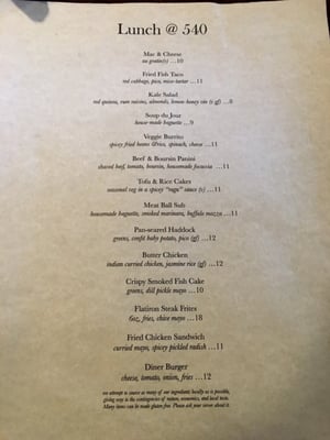 540 Kitchen & Bar, Inc by null