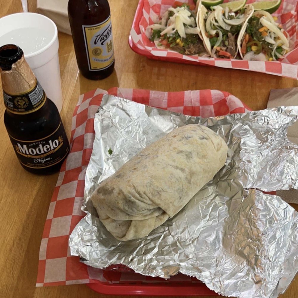 a burrito and a beer a burrito and a beer