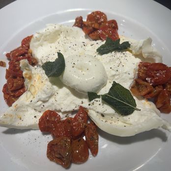 Roscioli - Burrata with sun dried tomatoes and sage - Salumerie Near Me - Rome, RM Roscioli - Burrata with sun dried tomatoes and sage - Salumerie Near Me - Rome, RM
