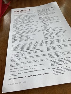 Menu photo 5 Redfish Port Orford, OR
