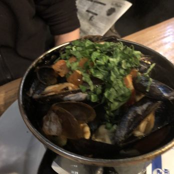 Brussels Bistro - Tomato & basil mussels - Belgian Near Me - Laguna Beach, California