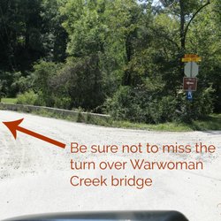 Dick's Creek Falls - Important turn you shouldn't miss