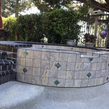 A&S Aquatic Solutions - Rebuilt spa wall, leaving existing pavers intact - Pool & Hot Tub Service Near Me