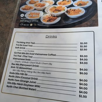 Quan Vy Da - Menu - 11/25/2025 - Vietnamese Near Me - Westminster, California Quan Vy Da - Menu - 11/25/2025 - Vietnamese Near Me - Westminster, California