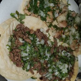 Two asada n two chicken tacos Two asada n two chicken tacos
